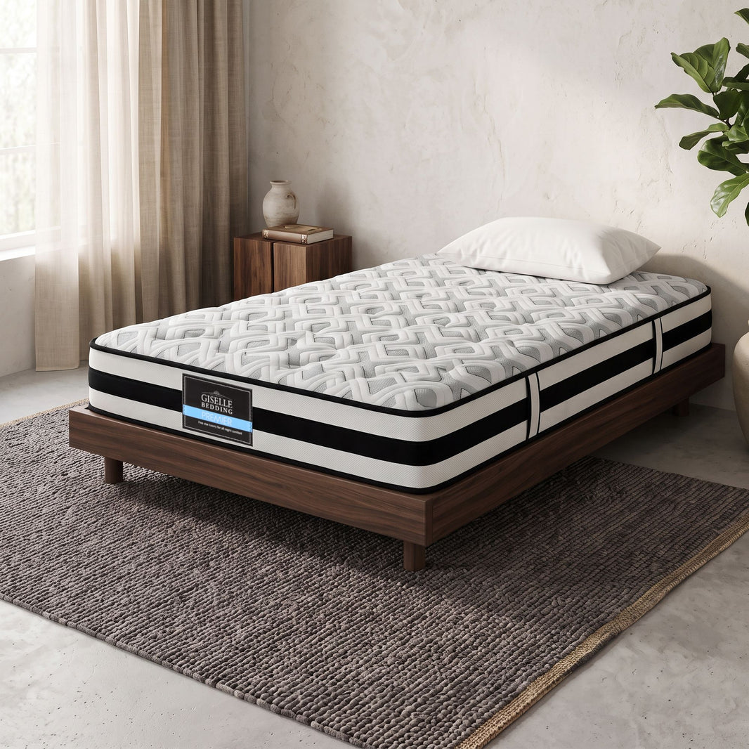 Pocket Spring Mattress Bedding Rumba Tight Top 24cm Thick - Single