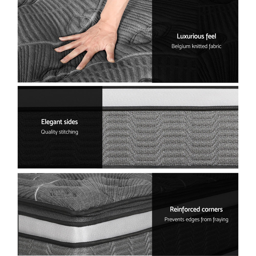 Mattress Bedding Double Layer 34cm Pocket Spring - King