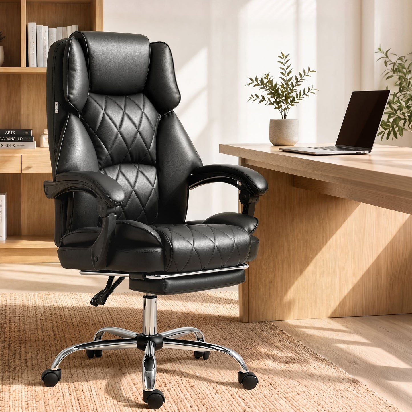 Office Chair Gaming Computer Executive Leather Seat Recliner