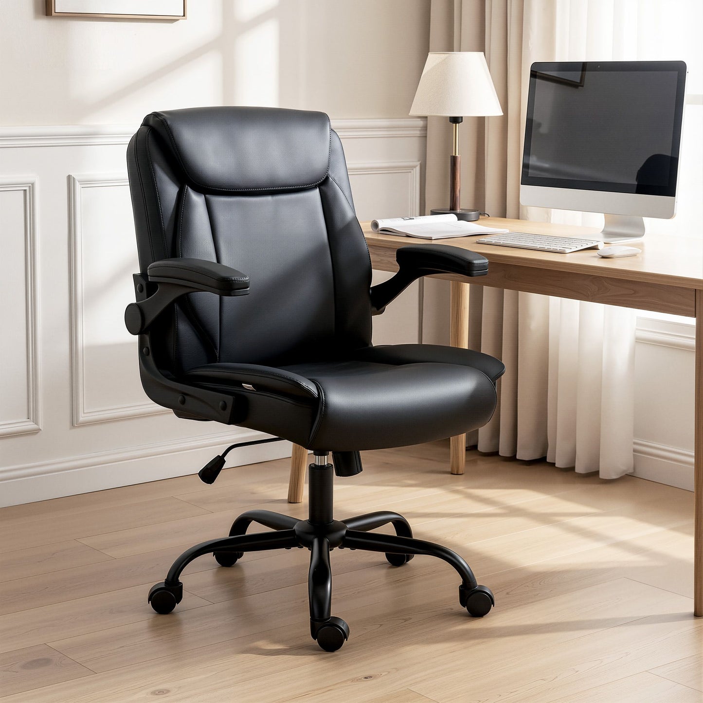 Executive Office Chair Mid Back - Black