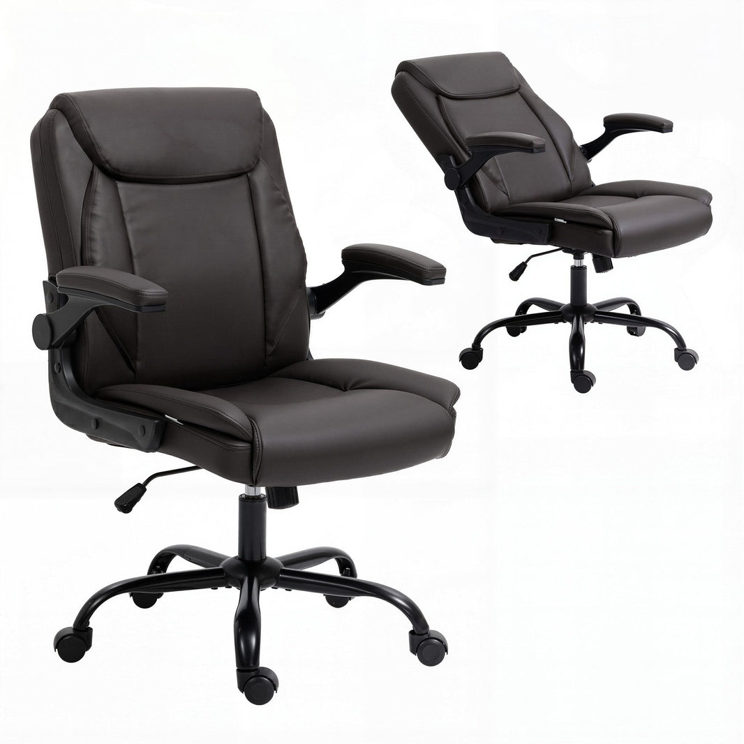Executive Office Chair Mid Back - Brown