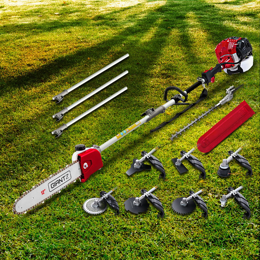 Pole Chainsaw Hedge Trimmer Brush Cutter Whipper Snipper Multi Tool 52CC