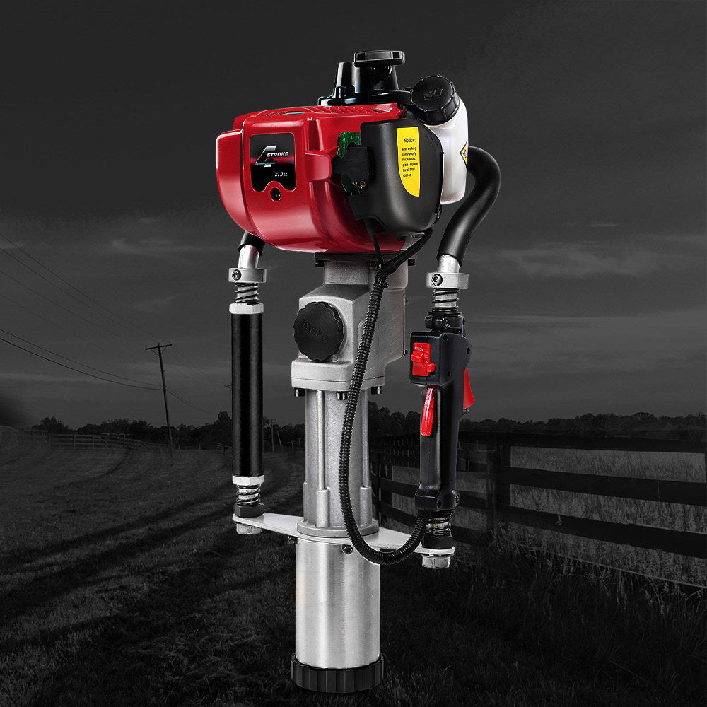Petrol Post Driver Power Pile Hole Drive Picket Rammer Fence 4-Stroke