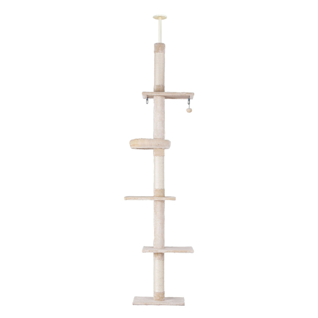 Cat Tree 290cm - Tower Scratching Cats Post Scratcher Floor to Ceiling Bed
