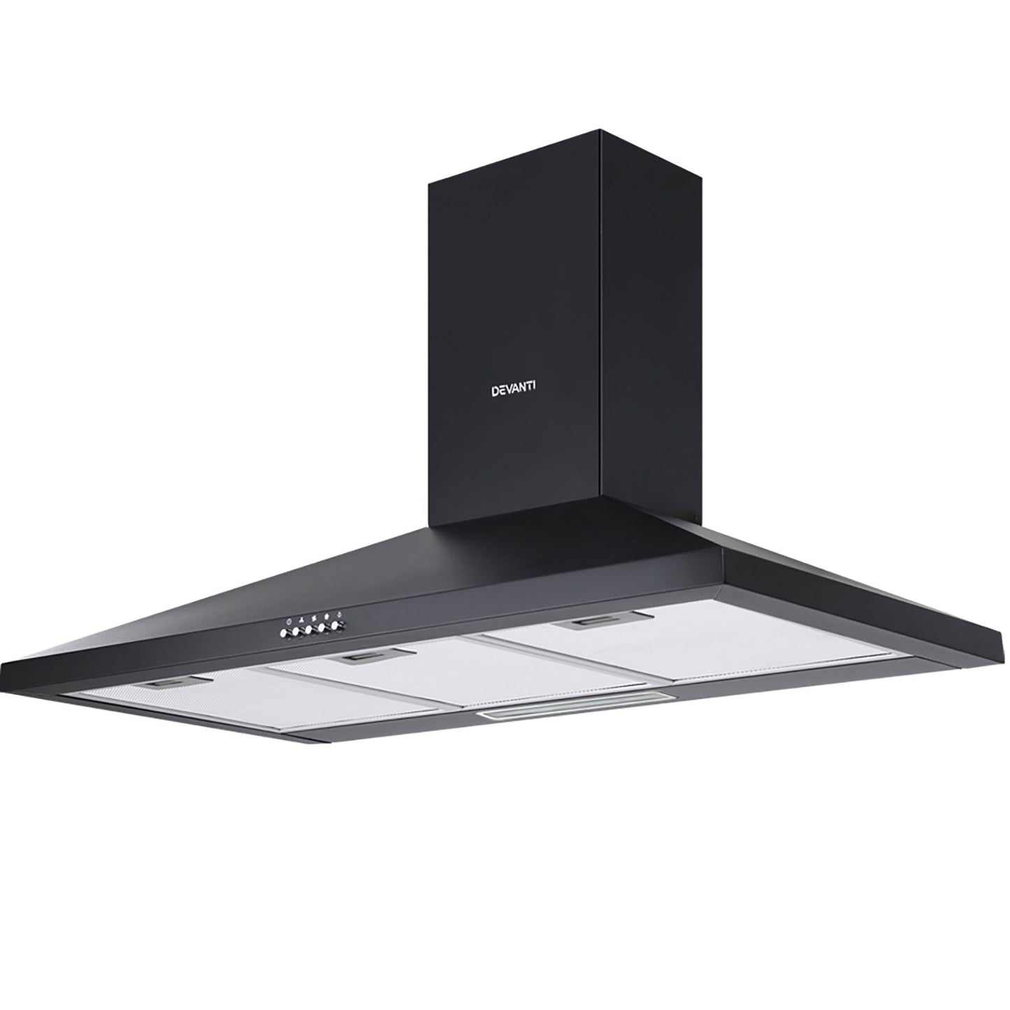 Range Hood 90cm 900mm Kitchen Canopy LED Light Wall Mount Black