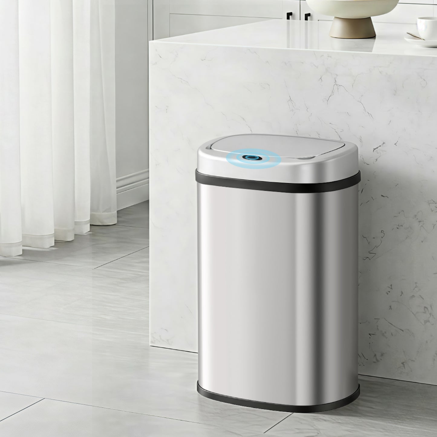 Sensor Bin Motion Rubbish Automatic 50L - Silver