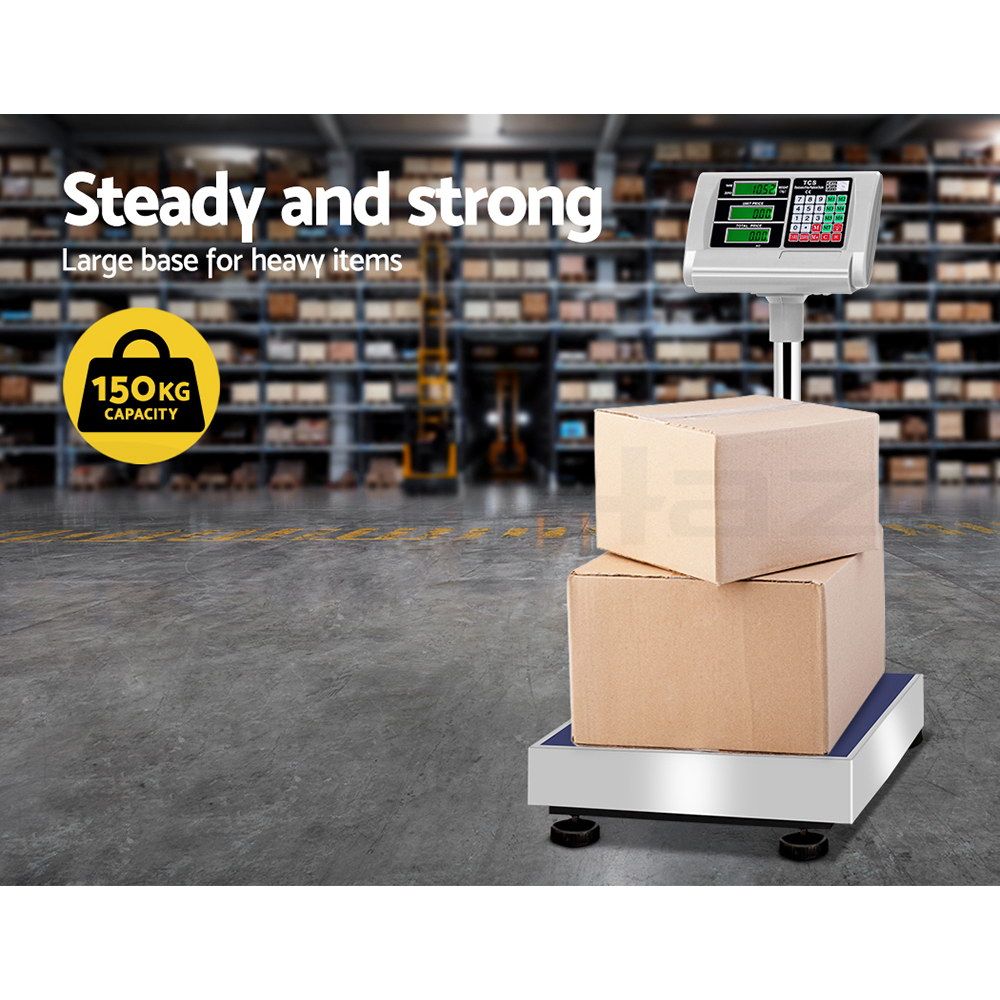 Digital Platform Scale 150KG Electronic Scales Shop Market Commercial Postal