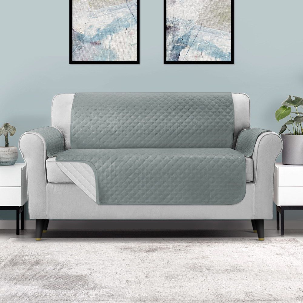 Sofa Cover Couch Covers 3 Seater 100% Water Resistant - Grey