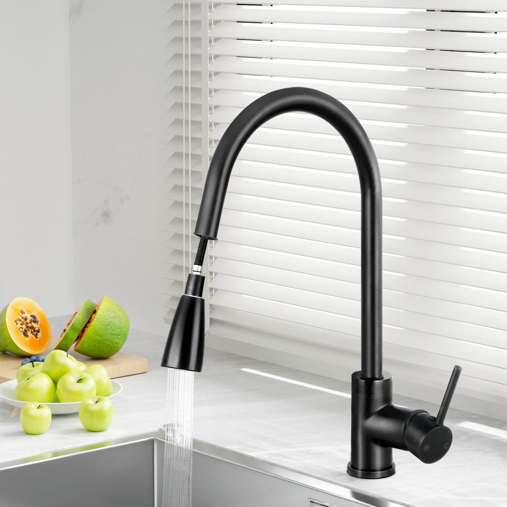 Pull-Out Mixer Faucet Tap, Black