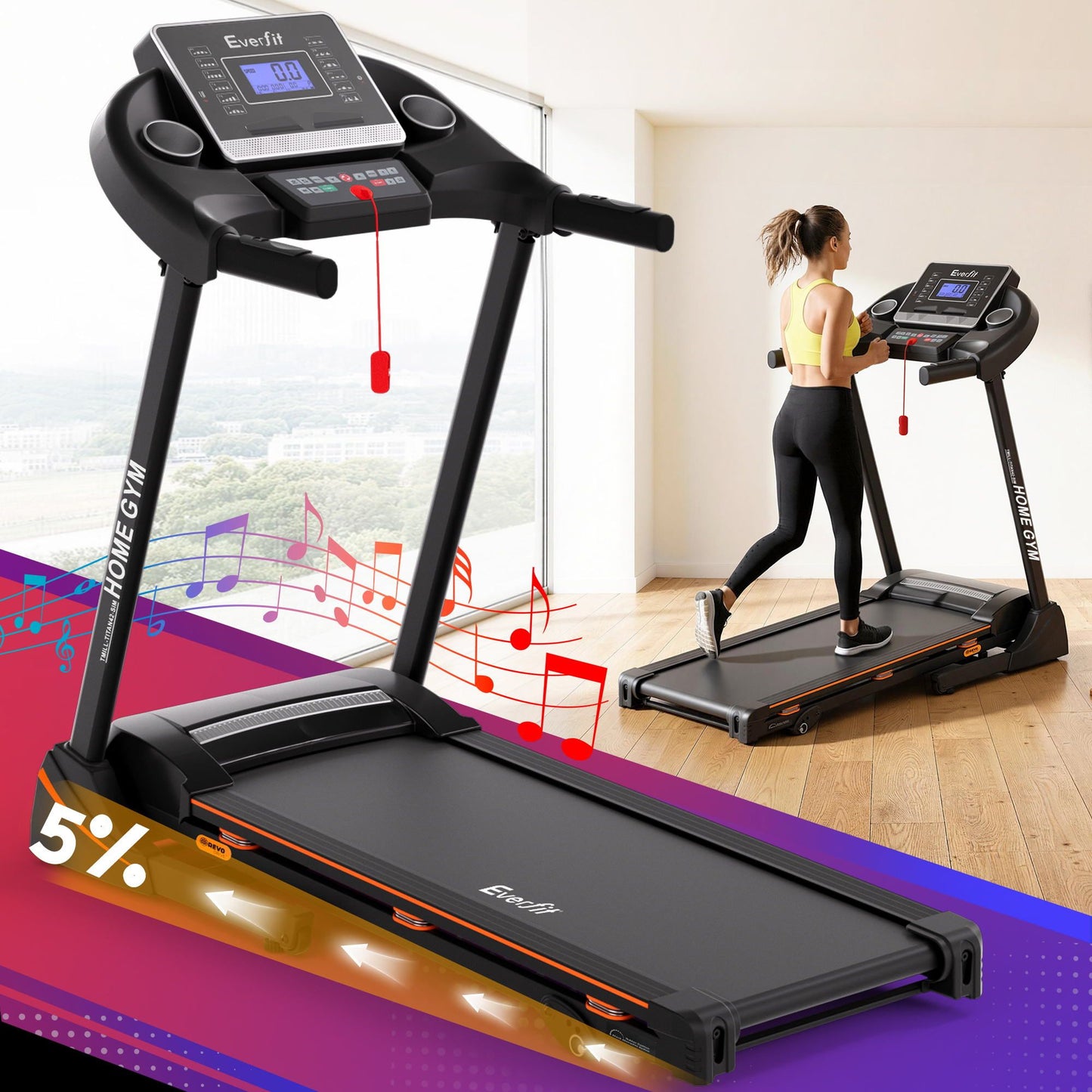 Black 420mm 18km treadmill belt h with gym fitness machine sim