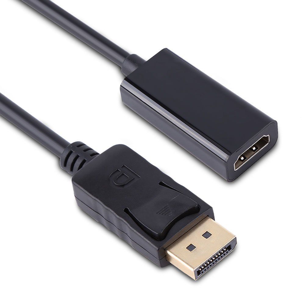 Gold-Plated DisplayPort Male to HDMI Female Adapter,"TV digital high-definition cable interface adapter cable