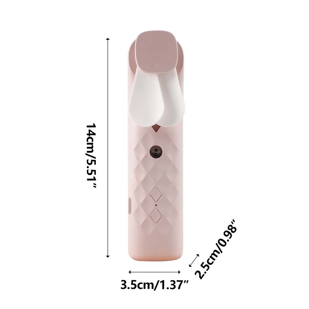 Quiet Portable Water-Cooled Fan, 3 Wind Speeds, Desktop Air Cooler for Home Dorm Desk Bedroom(Pink)