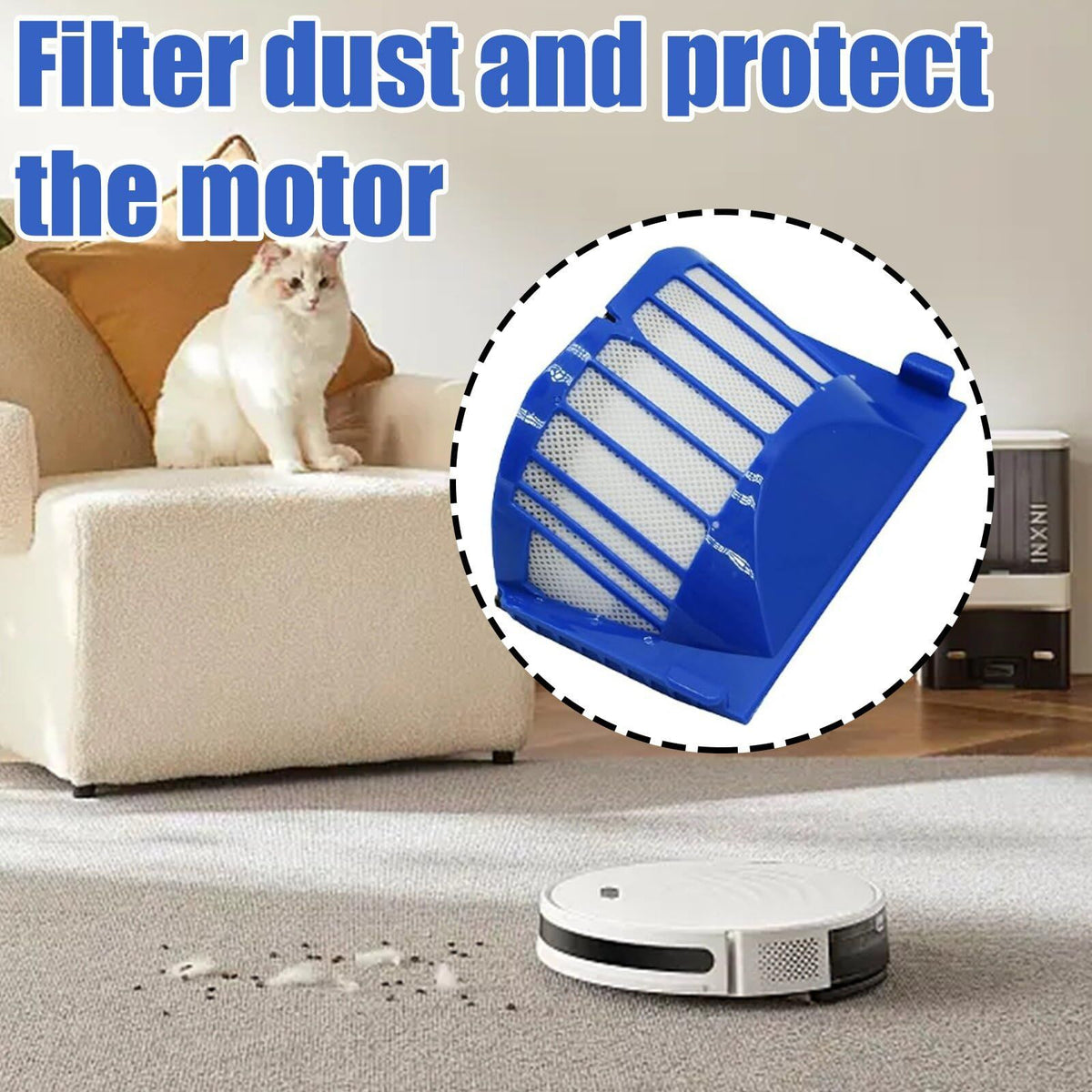 9PCS,DLD Accessory for = 600 610 620 650 Series Vacuum Cleaner Replacement Part Kit - Includes 3 Pack Filter