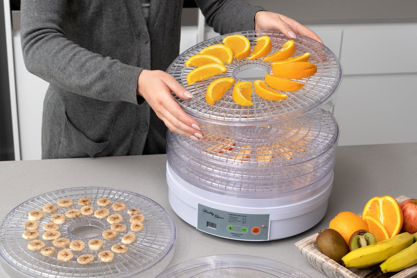 European Design Food Dehydrator / Preserver with 2 Power Levels