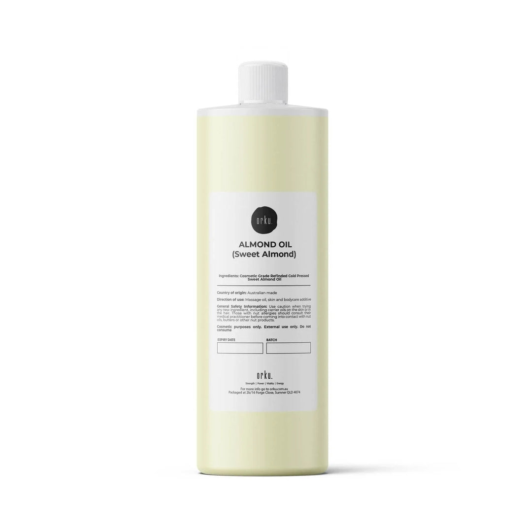 Sweet Almond Oil 250ml - Refined Cosmetic Grade 100% Pure for Skin, Face, Hair, Massage