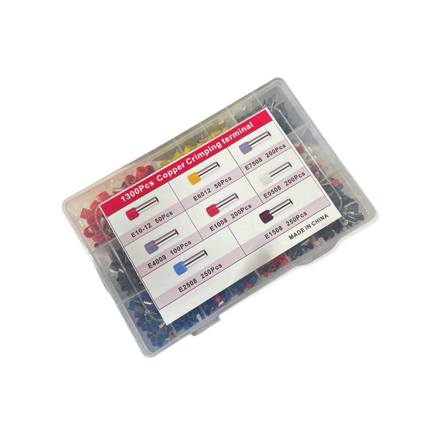 Bootlace Crimping Ferrule Tool Set 1300 Pcs Copper Wire Crimper Terminal Plier