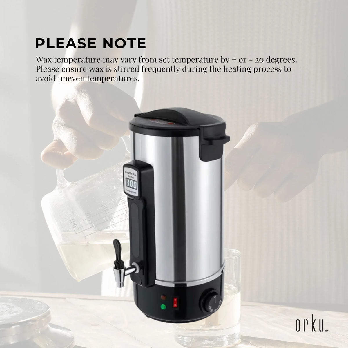 Candle Wax Heater 10L with Core Heating Tap - Warmer Melter Pot