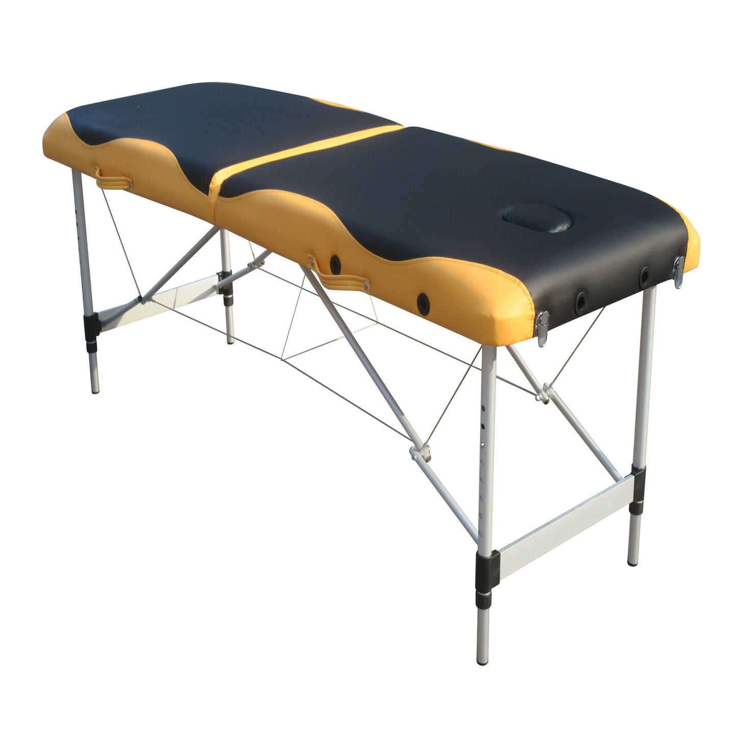 Massage Table 2-Fold Portable Aluminium Massage Bed for Beauty Therapy