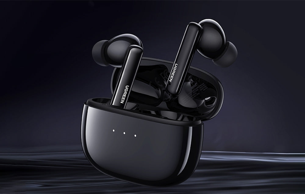 UGREEN 90401 HiTune T3 Active Noise-Cancelling Wireless Earbuds - Black