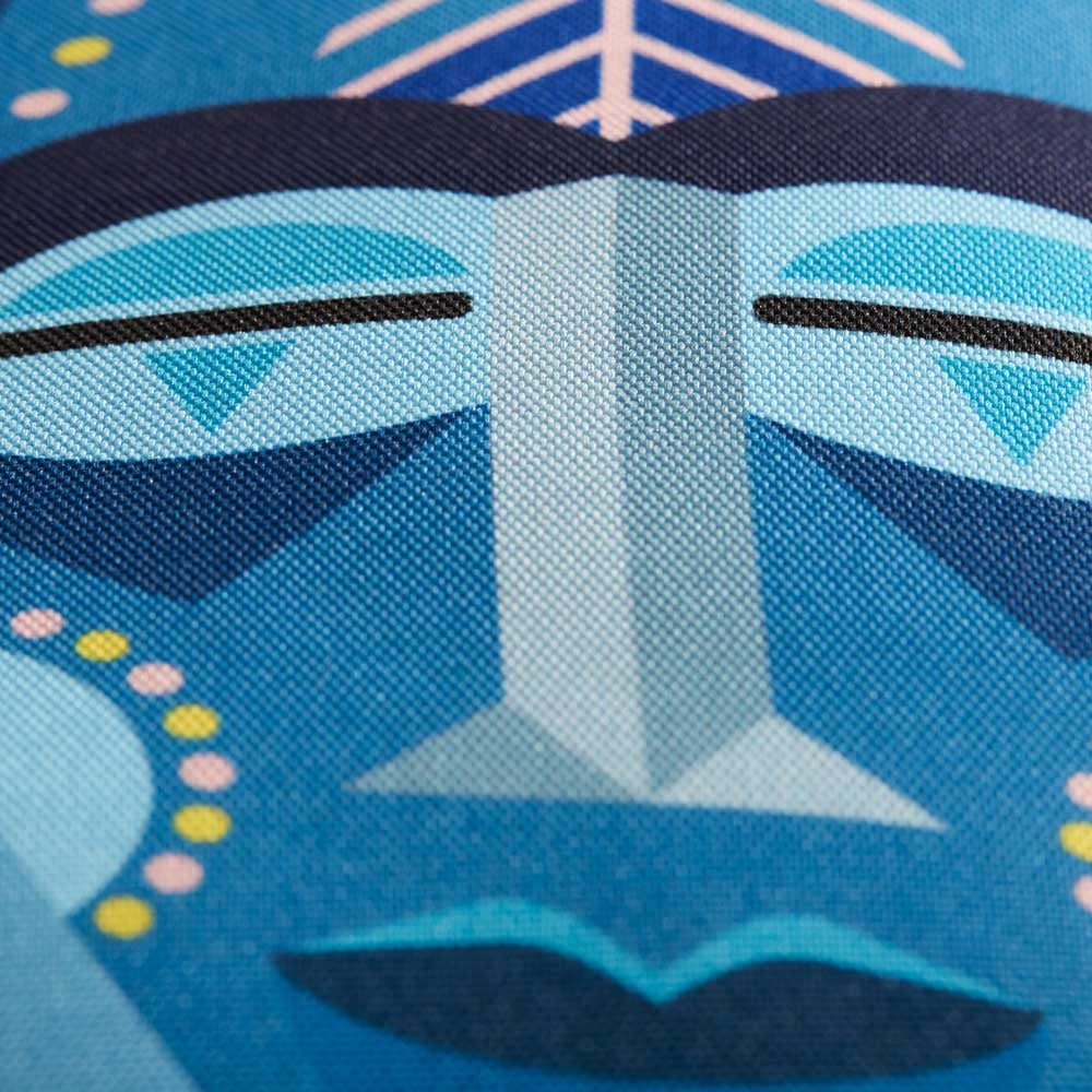 Square Filled Cushion Bedding House Mascarade - Blue