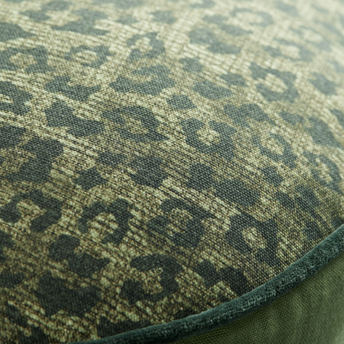 Round Filled Cushion Bedding House Pardus Luxury Cotton - Green