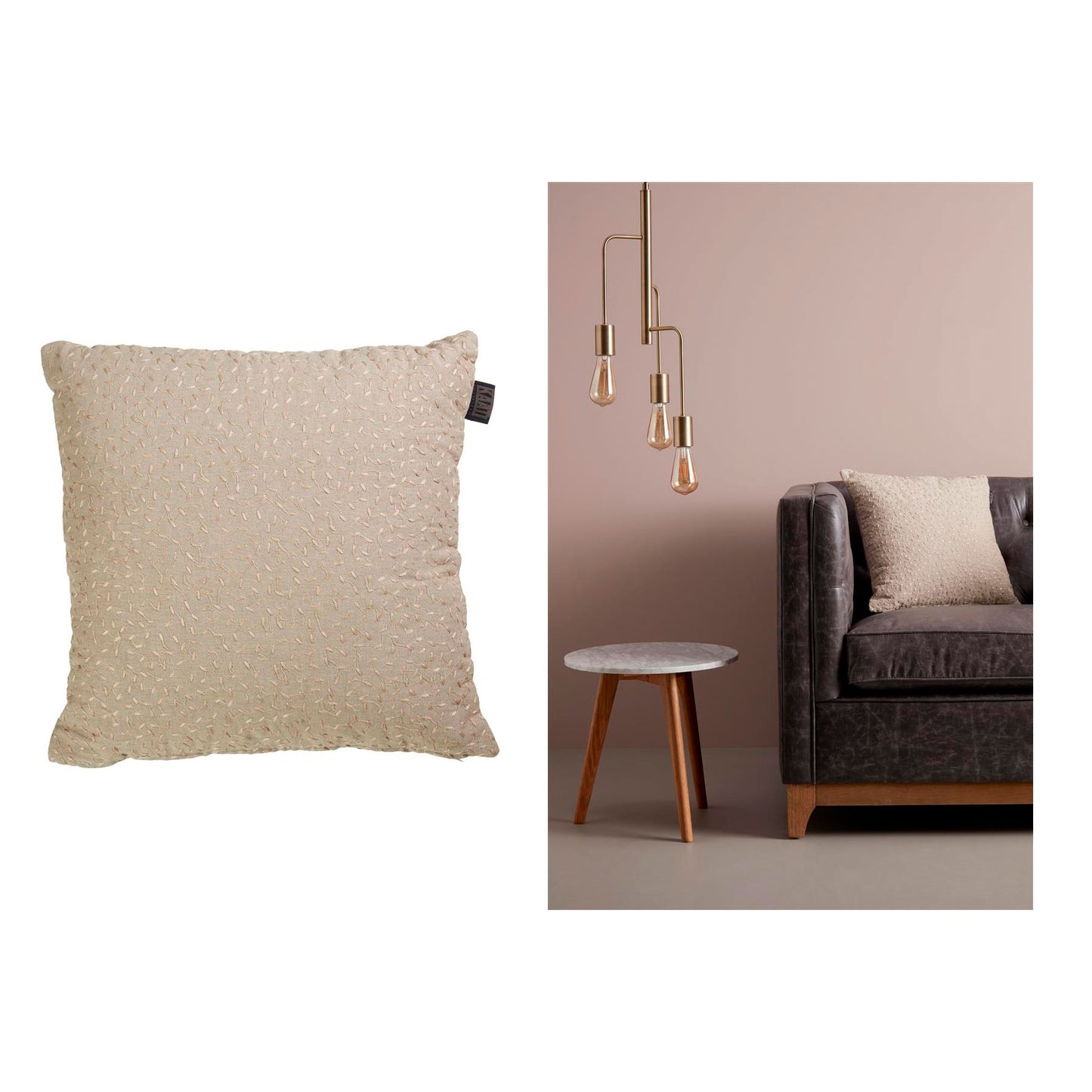 Cushion Bedding House Simba Gold Quality Design Filled Cotton - 43x43cm