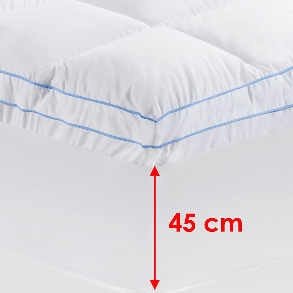 Mattress Topper Cloudland 750GSM Memory Resistant Microball Fill - Queen