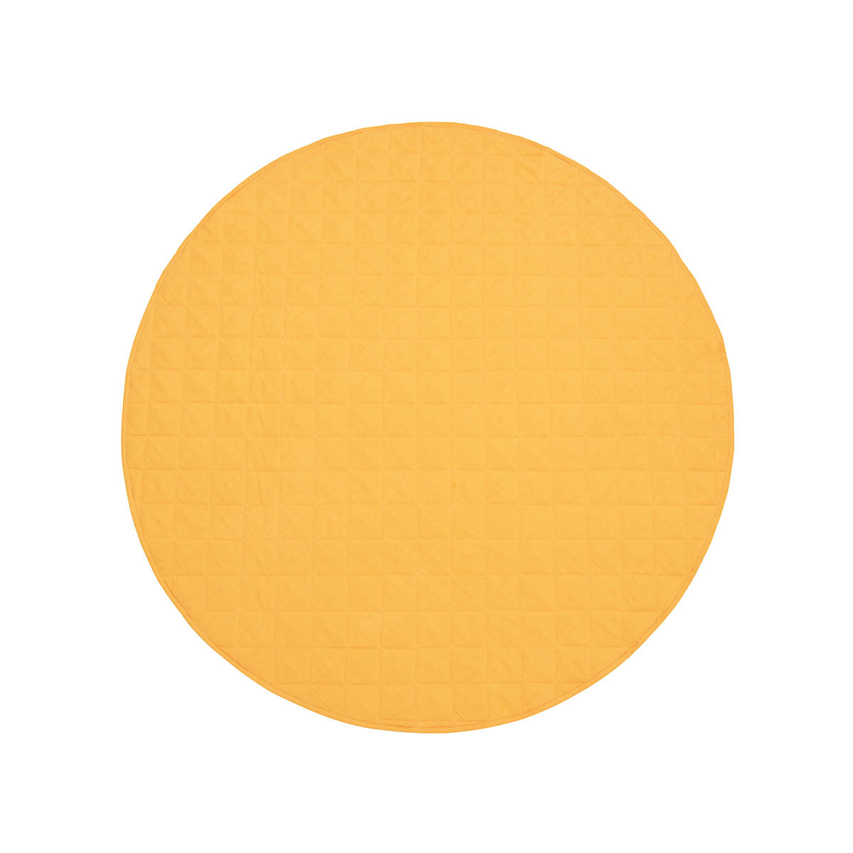 Baby Play Mat 130cm Diameter Little Gem Round Cotton Marigold