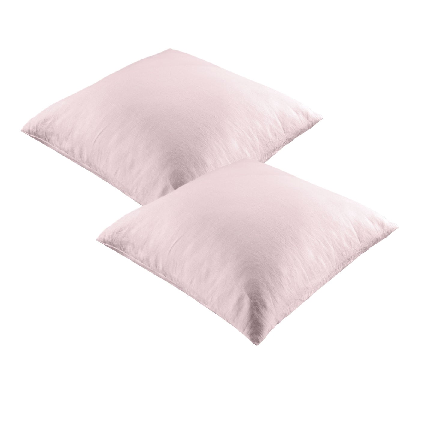 Pillowcases Vintage Design Homewares Pair 100% European - Blush