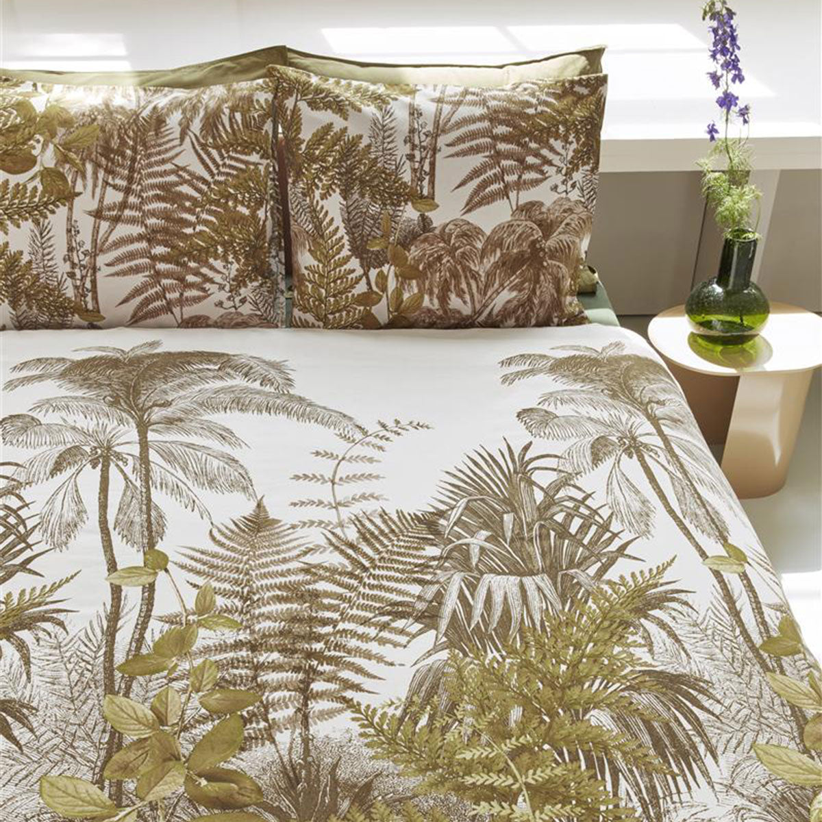 Quilt Cover Set Queen Bedding House Caribe Ochre Cotton