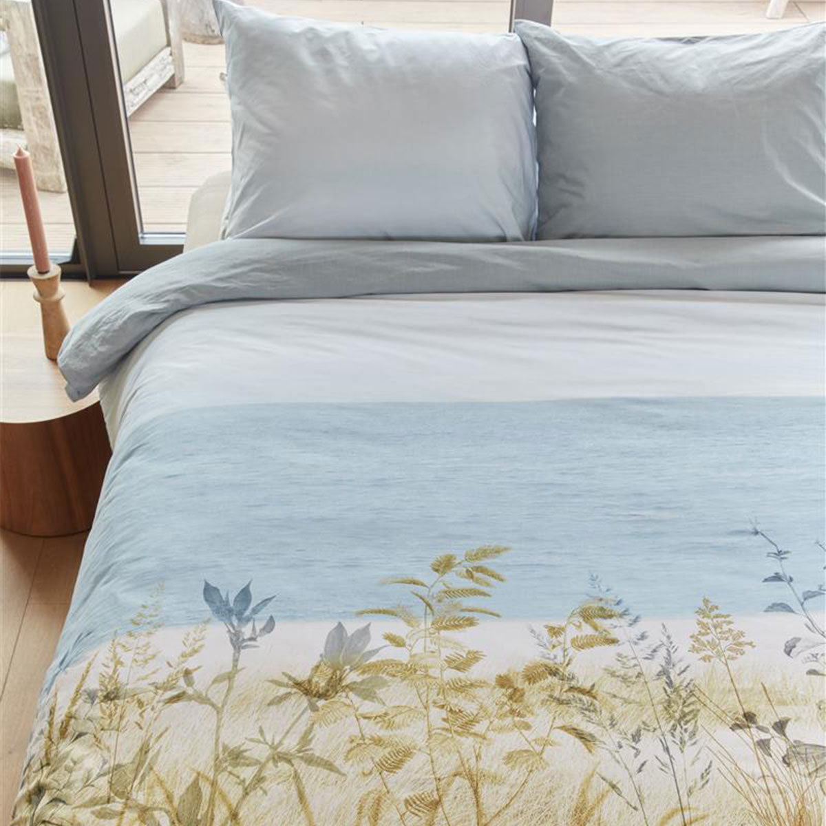 Quilt Cover Set Queen Bedding House Dunes Natural Cotton