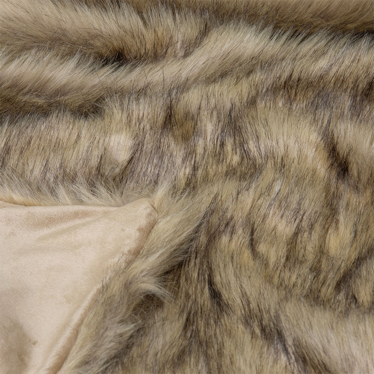 Throw Faux Fur J.Elliot Home Grizzly Brown