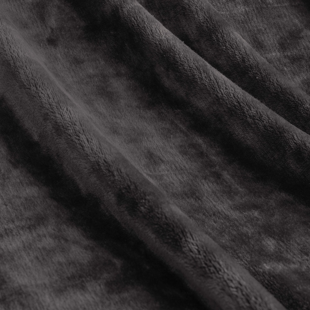 Luxury Plush Blanket Charcoal Super King - Ardor Lucia