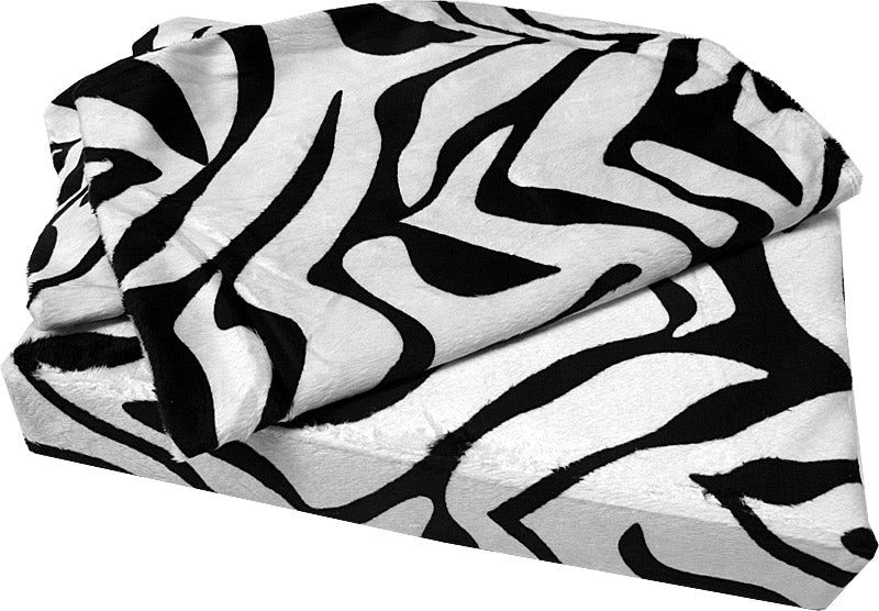 Shangri-La Printed Faux Fur Quilt Cover Set Queen - White Tiger