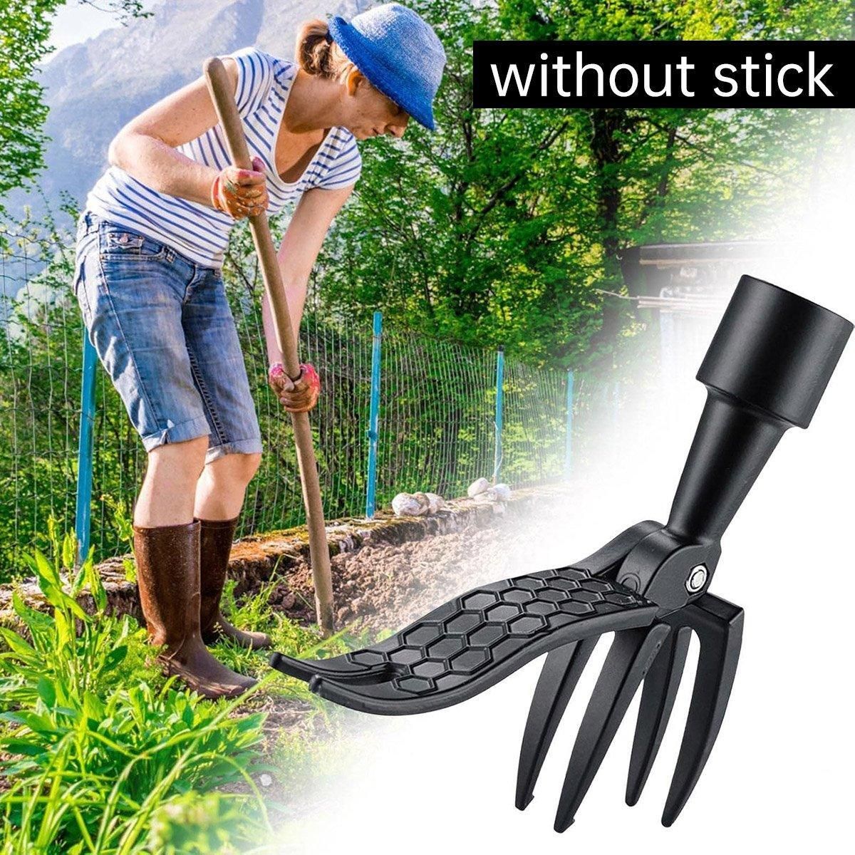 Weeding uprooting lifting with compact layout and accessory details