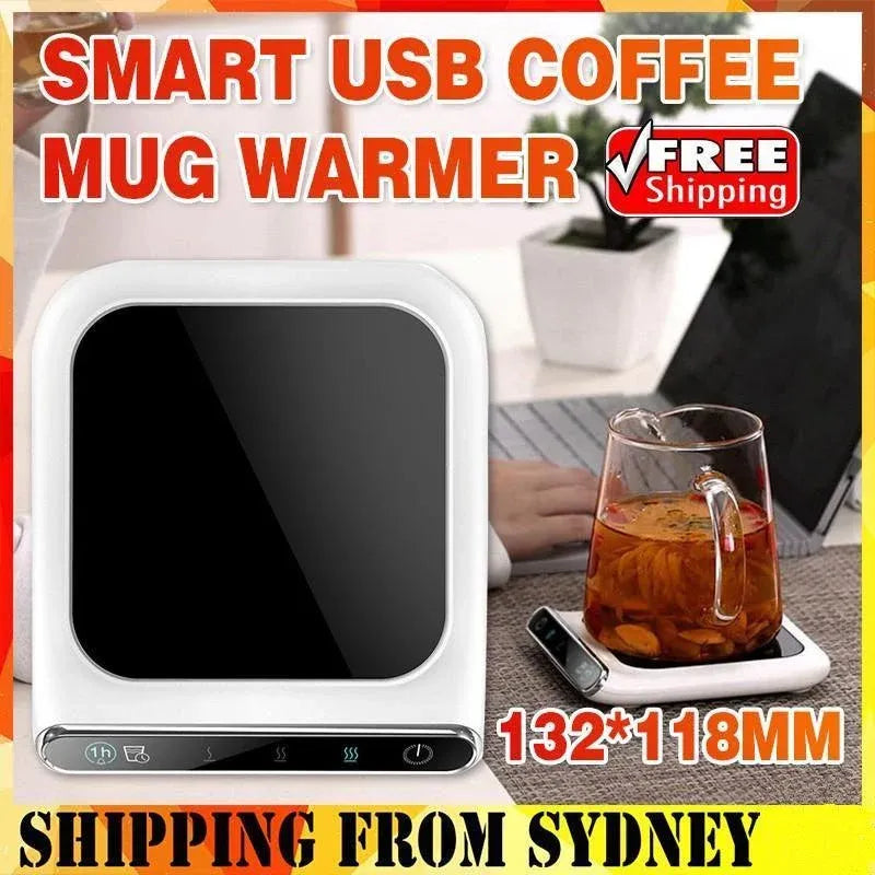 Smart USB Coffee Mug Warmer Pad for Tea Milk Cup Heating Plate