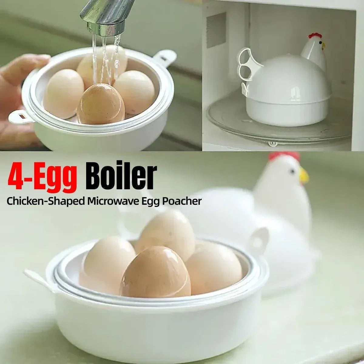 Microwave Oven Egg Steamer Boiled Egg Artifact Boiled Egg Mini Household Special Heating Box