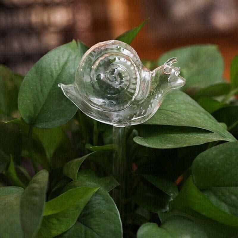 Automatic Self Plant Watering Glass Bulbs Water Feeder Indoor Irrigation Outdoor - Snail