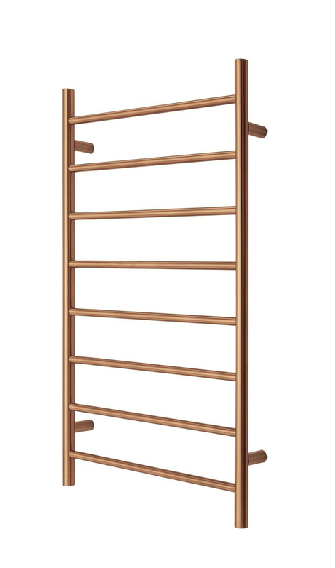 Towel Rack Premium Polished Rose Gold - 8 Bars, Round Design, AU Standard, 1000x620mm Wide