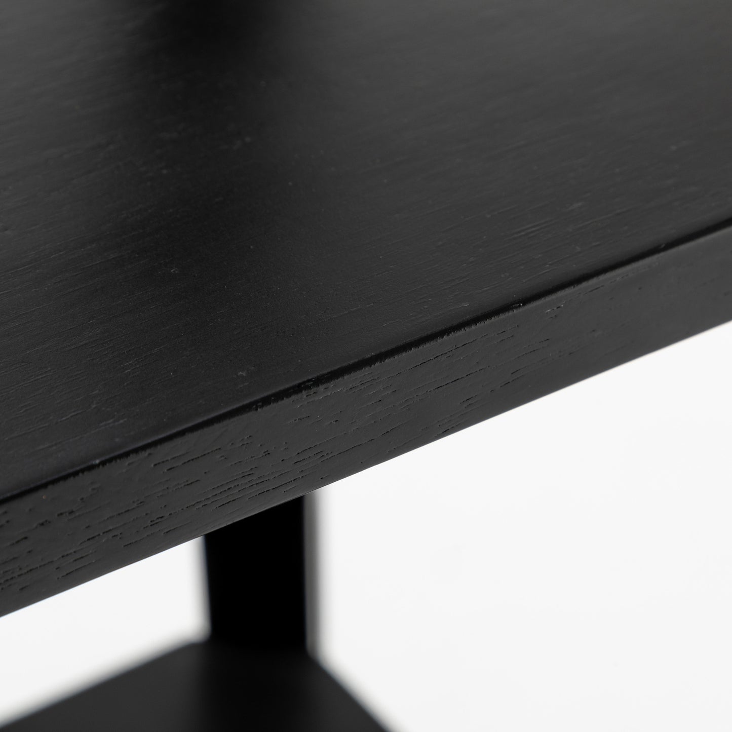 Floor Lamp Eiffel 3-Tier Natural Wood with Storage Shelves + Off White Shade