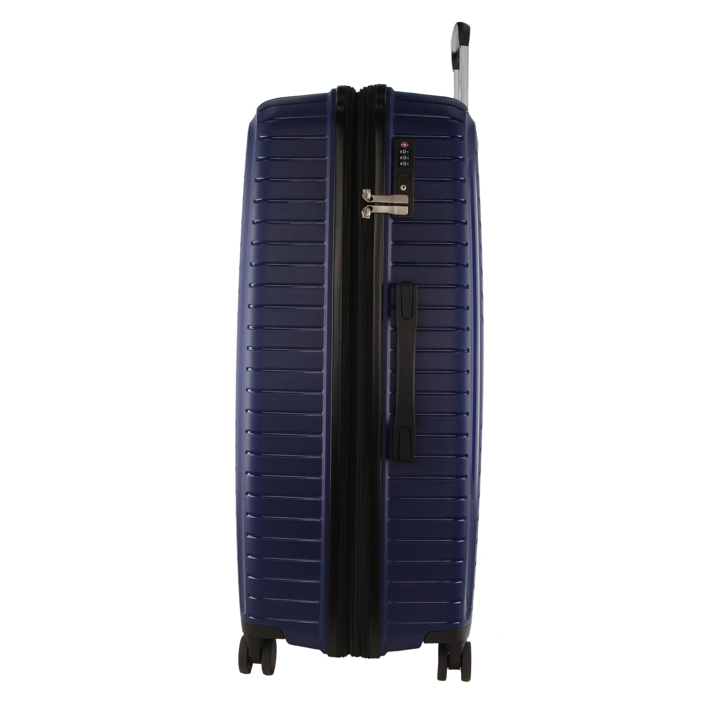 Hard-Shell Suitcase Pierre Cardin 65cm Medium Travel Luggage Bag - Navy