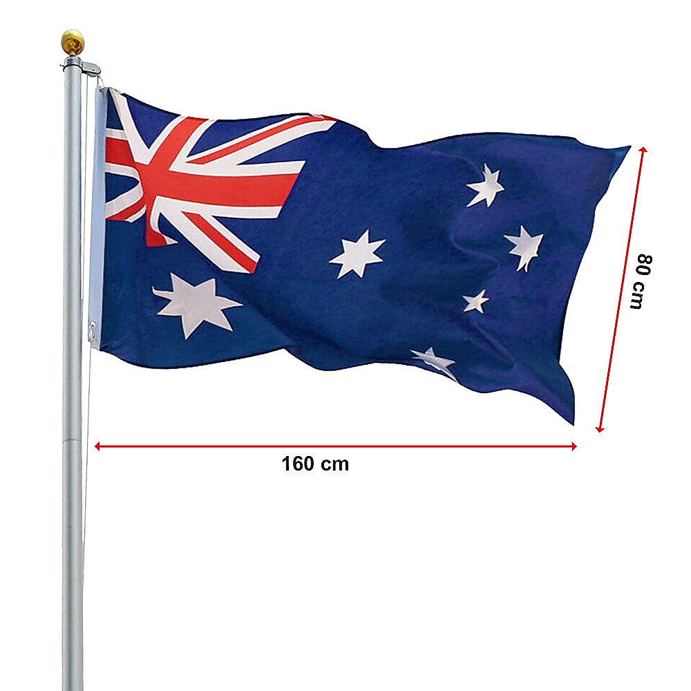 Flag Pole Full Set 6.0M Kit with Australian Flag