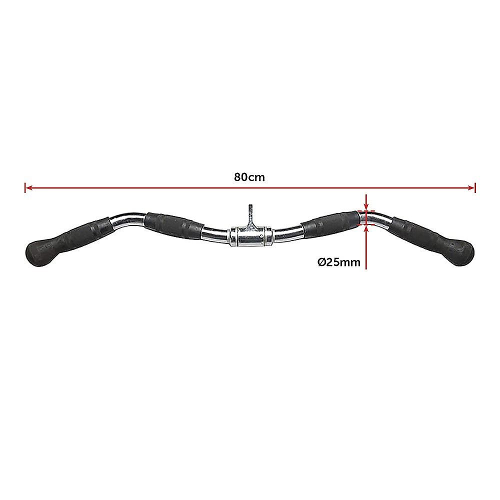Rubber-Coated Revolving Curl Row Bar Attachment - Randy & Travis