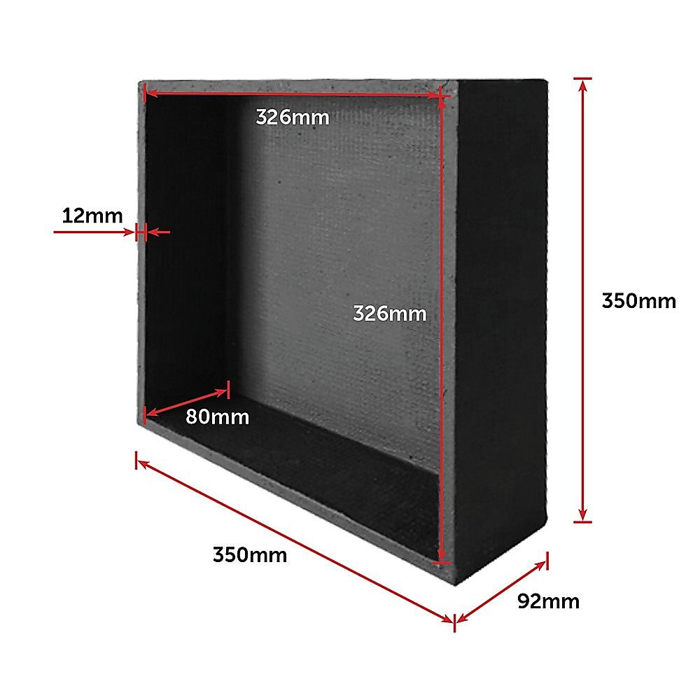 Shower Niche Prefabricated Bathroom Wall Renovation - 350 x 350 x 92mm