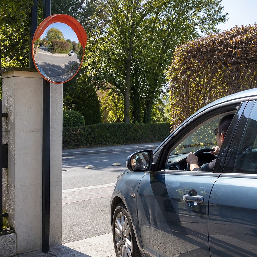 Convex Mirror 60cm Round Blind Spot Safety Traffic Driveway Shop Wide Angle