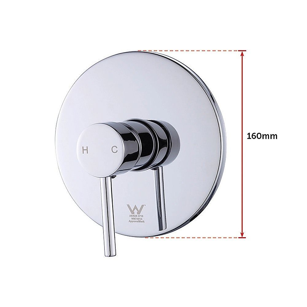 Shower Bath Mixer Tap Bathroom WATERMARK Approved - Chrome