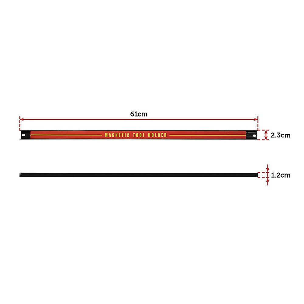 Magnetic Wall Mounted Tool Holder Storage Organizer 3x 61cm for Garage Workshop
