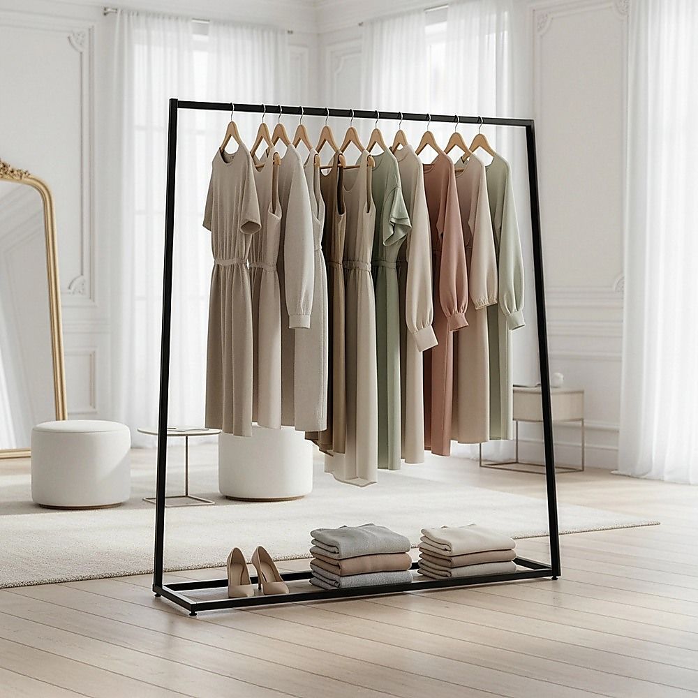Clothing Garment Rack Commercial Retail Shop - Black