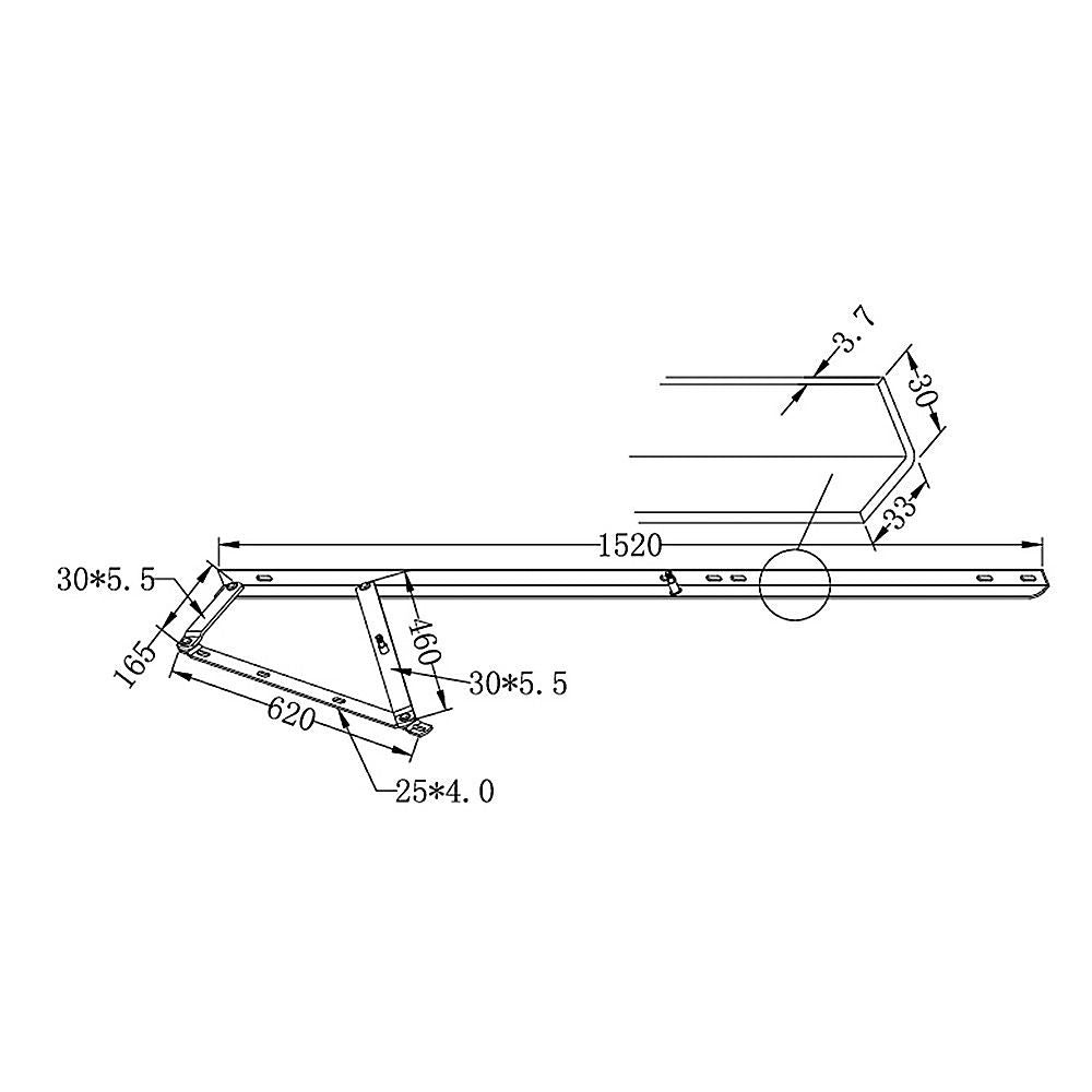 Hydraulic Bed Lift Kit 60" for Space Saving Bed or Sofa Bed