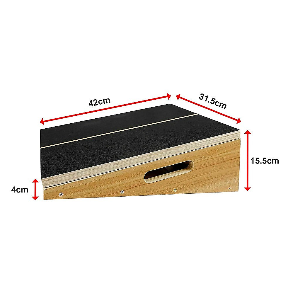 Exercise Board Wooden Slant with Adjustable Incline and Non-Slip Surface